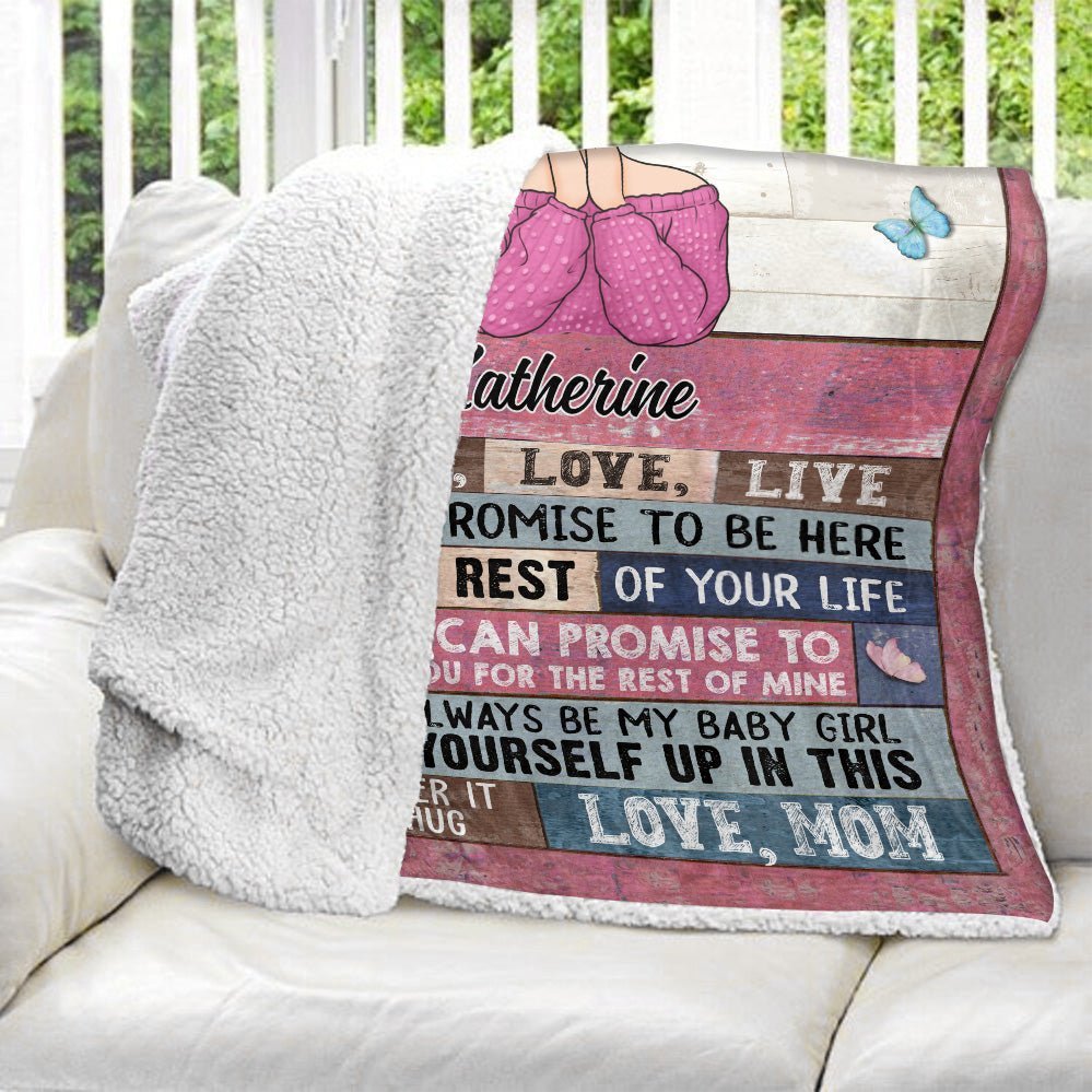 To My Daughter, Son Never Forget That I Love You Every Day - Personalized Blanket - Giftago