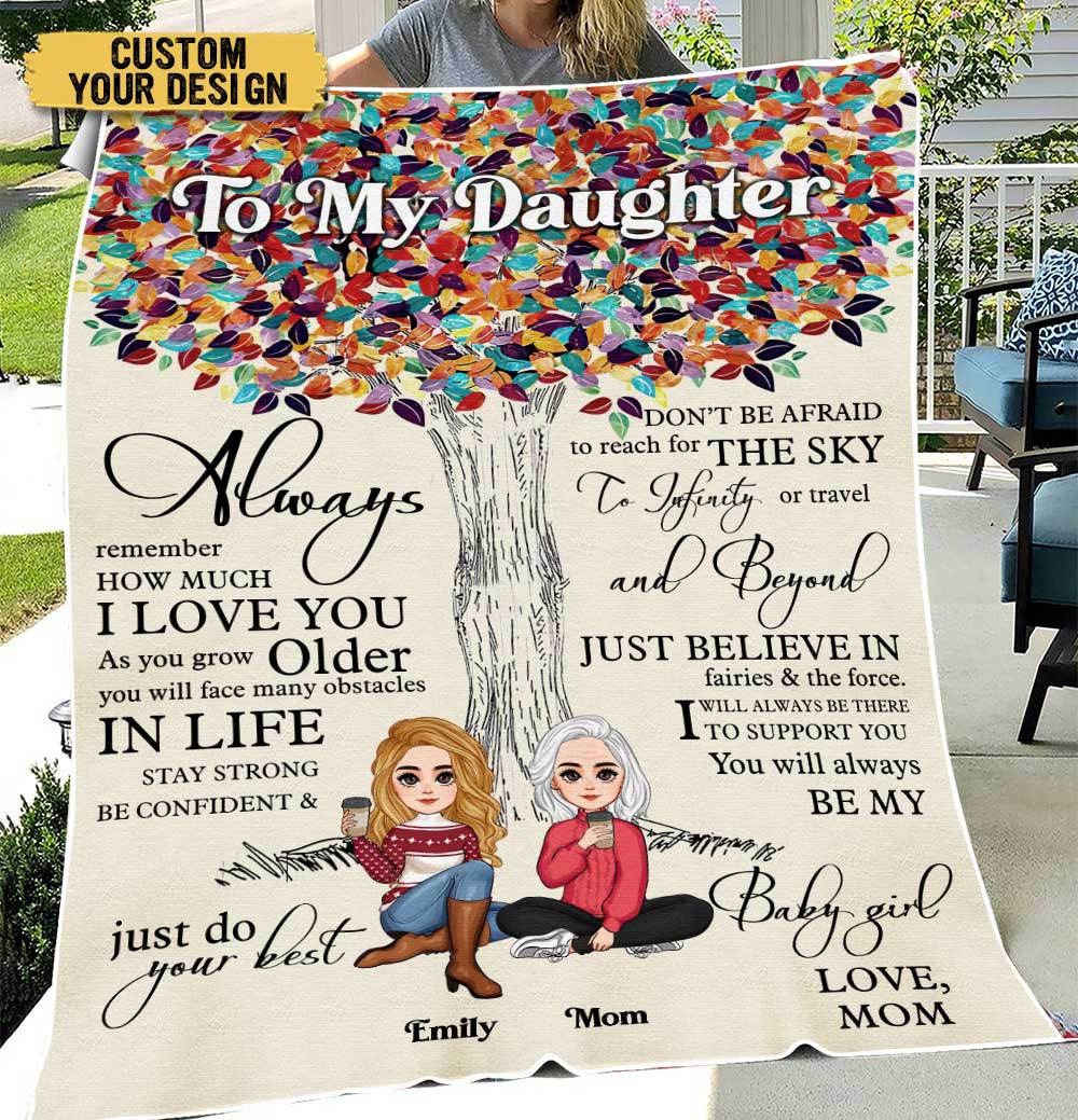 To My Daughter/Granddaughter I Love You - Personalized Blanket - Best Gift For Daughter, Granddaughter - Giftago