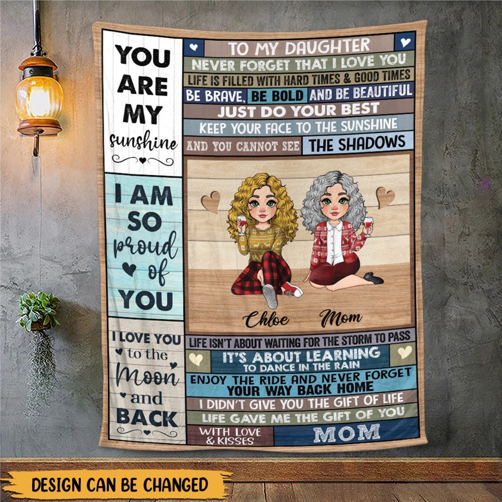 To My Daughter/Granddaughter - I Love You - Personalized Blanket - Best Gift For Daughter, Granddaughter - Giftago
