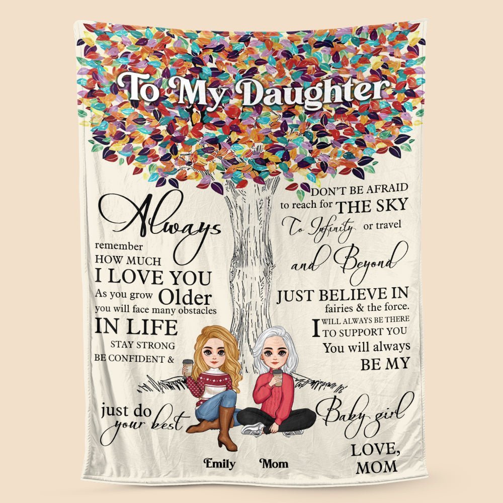 To My Daughter/Granddaughter I Love You - Personalized Blanket - Best Gift For Daughter, Granddaughter - Giftago