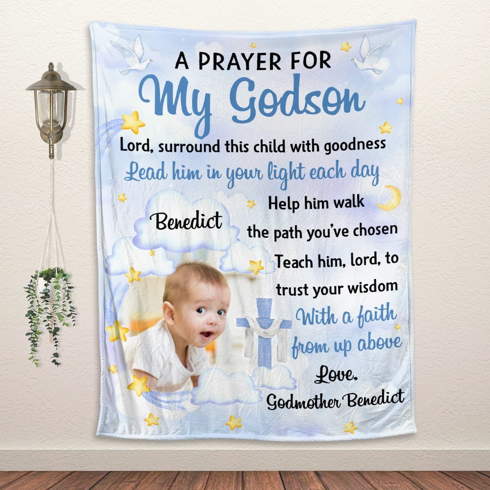 To My Godson Goddaughter Blanket - Personalized Blanket - Giftago