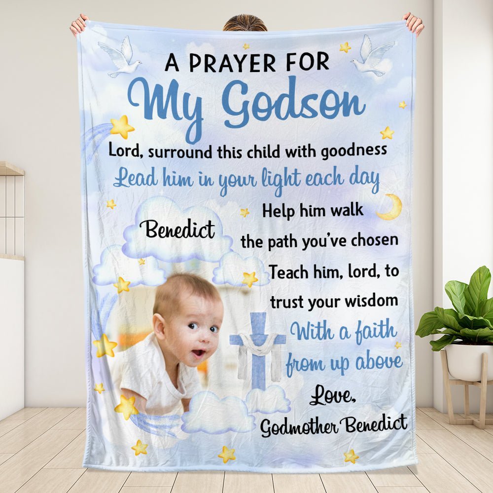 To My Godson Goddaughter Blanket - Personalized Blanket - Giftago