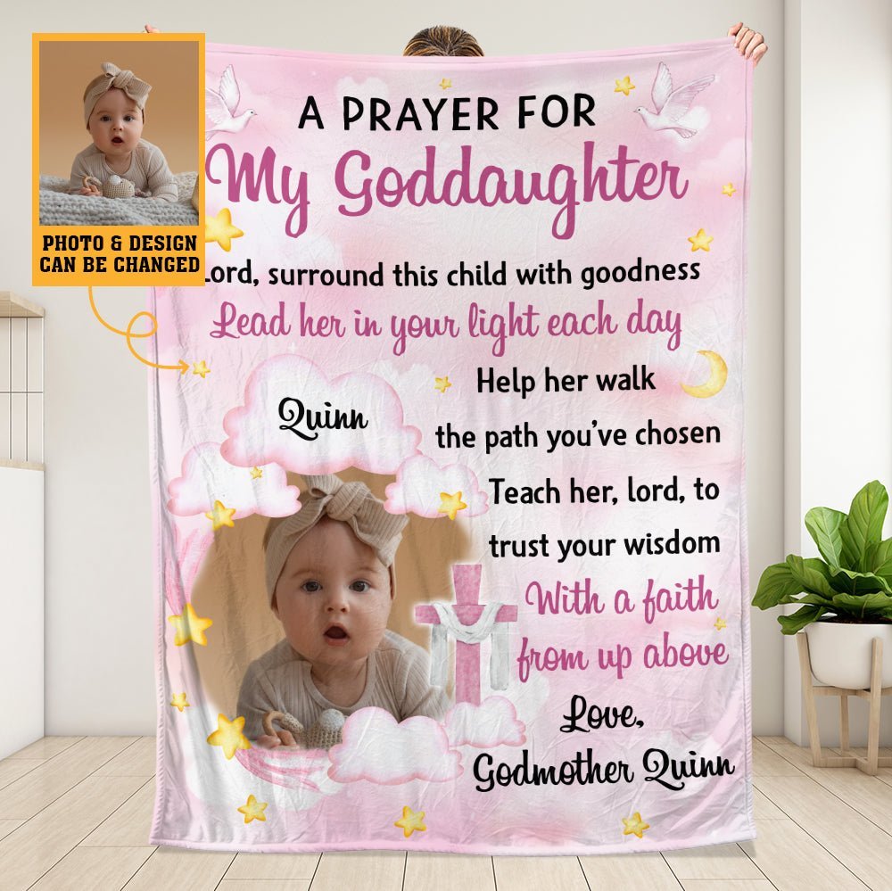 To My Godson Goddaughter Blanket - Personalized Blanket - Giftago