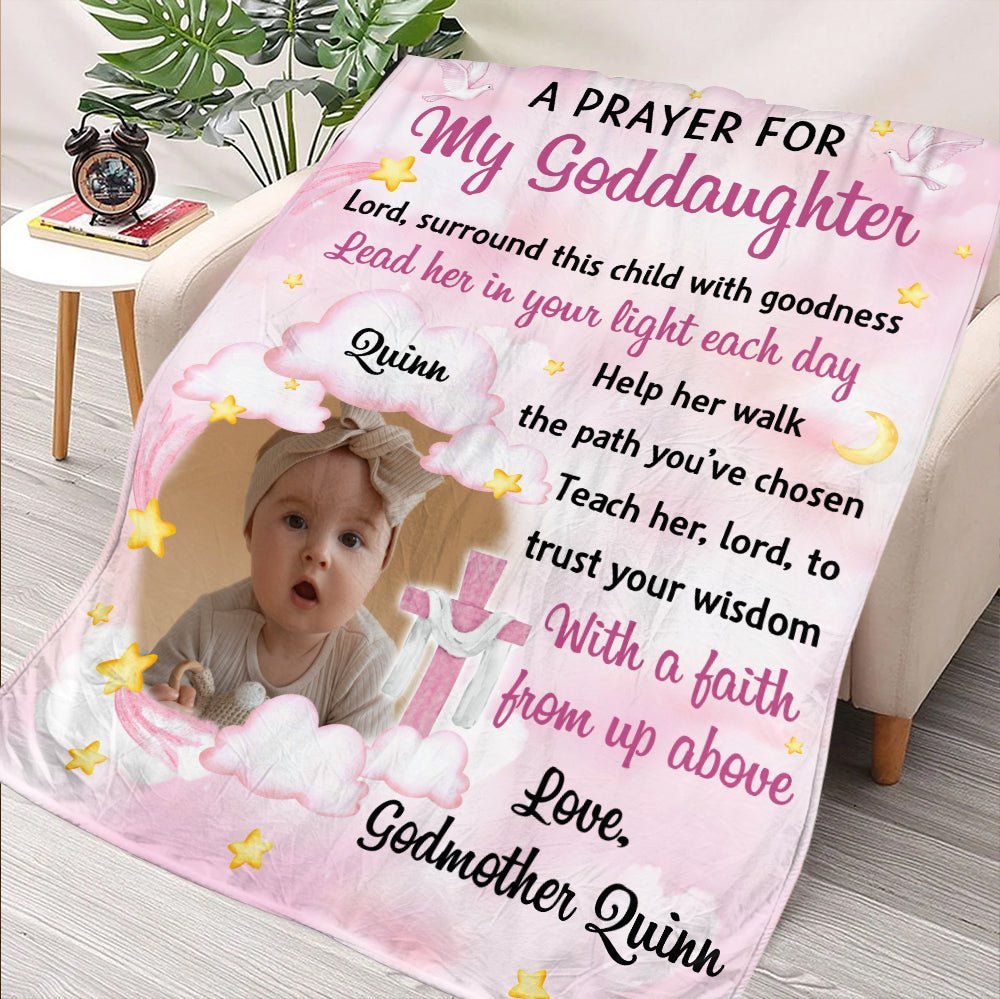 To My Godson Goddaughter Blanket - Personalized Blanket - Giftago