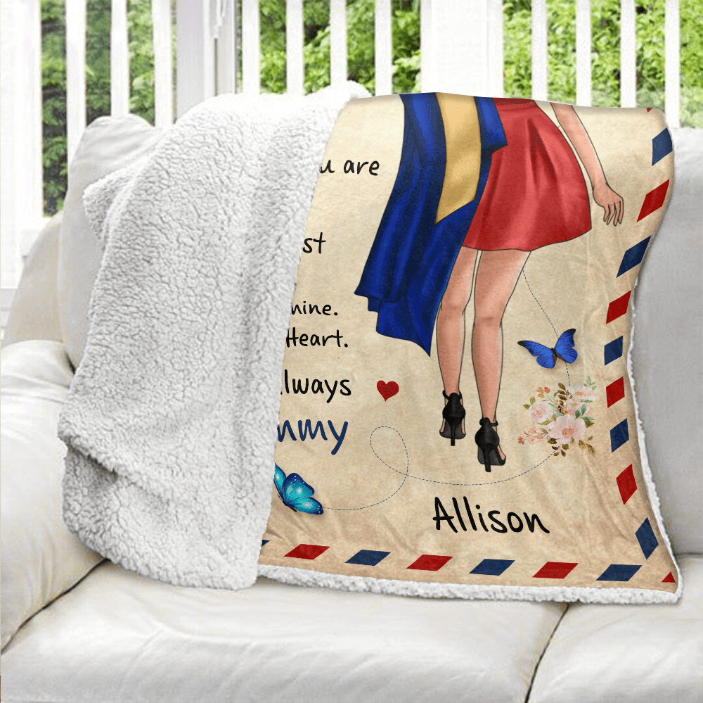 To My Graduation Daughter Granddaughter Blanket - Personalized Blanket - Giftago