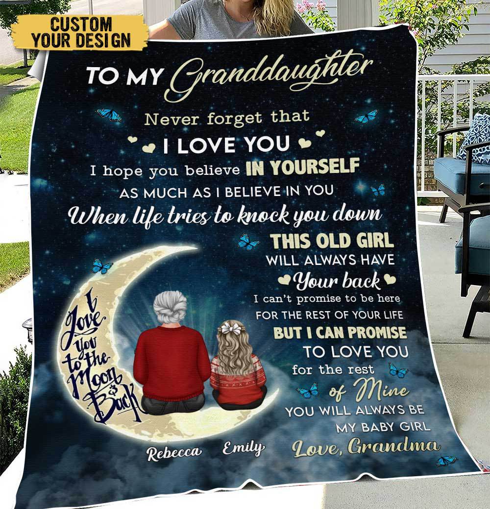 To My Granddaughter/Grandson - Personalized Blanket - Best Gift For Grandchild This Christmas - Giftago