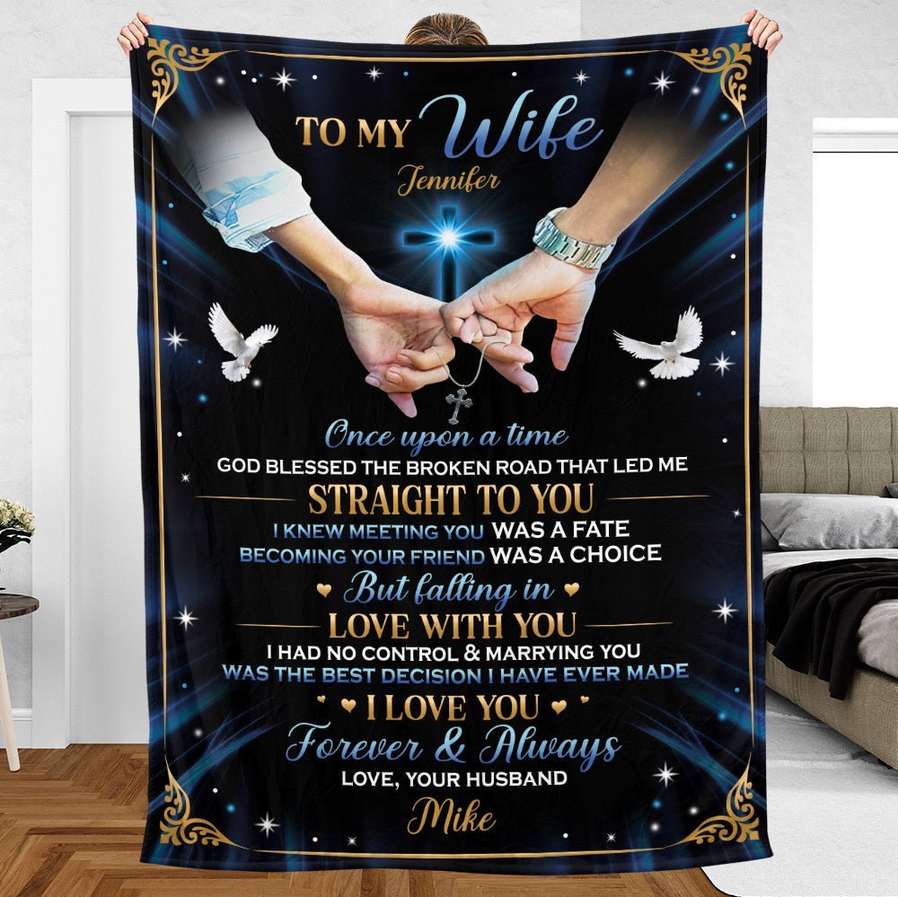 To My Husband/To My Wife - Personalized Blanket - Meaningful Gift For Valentine, For Couple - Giftago