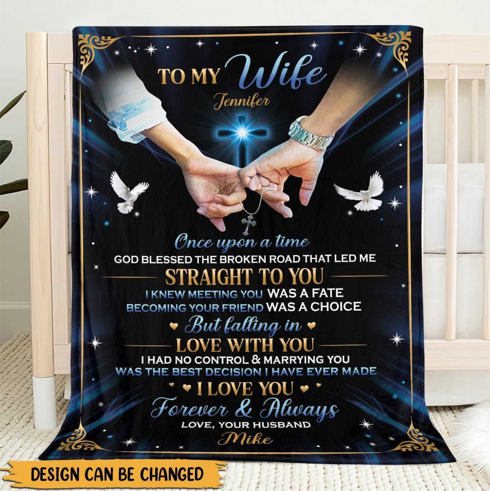 To My Husband/To My Wife - Personalized Blanket - Meaningful Gift For Valentine, For Couple - Giftago