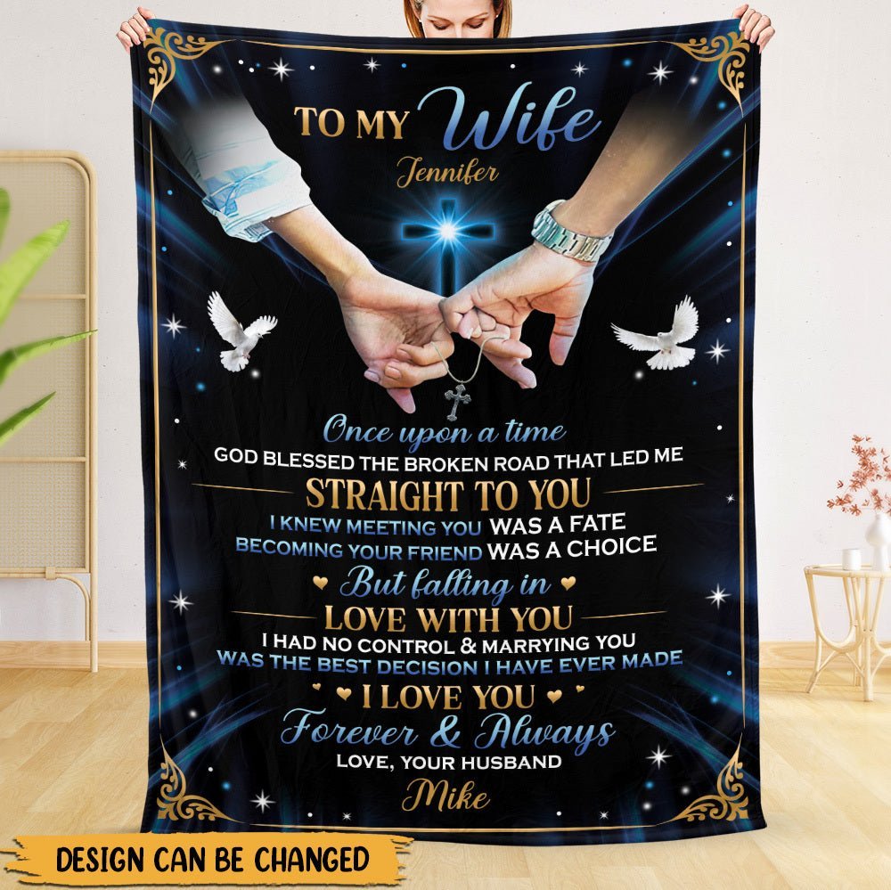 To My Husband/To My Wife - Personalized Blanket - Meaningful Gift For Valentine, For Couple - Giftago