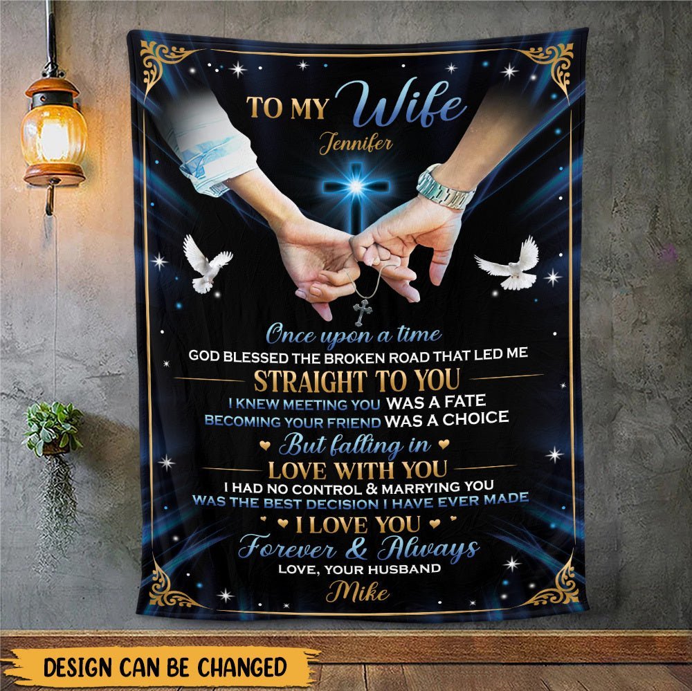 To My Husband/To My Wife - Personalized Blanket - Meaningful Gift For Valentine, For Couple - Giftago