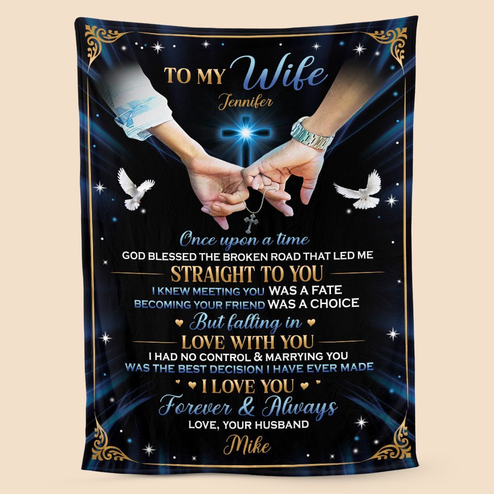 To My Husband/To My Wife - Personalized Blanket - Meaningful Gift For Valentine, For Couple - Giftago