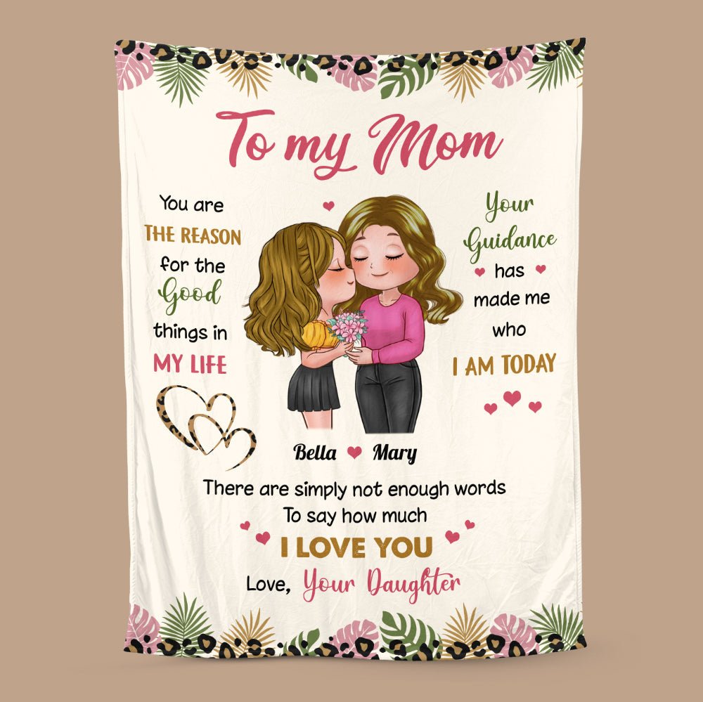 To My Mom I Love You - Personalized Blanket - Best Gift For Mom, For Birthday - Giftago