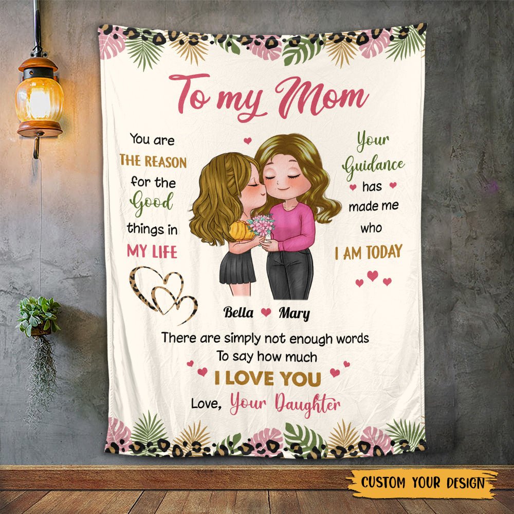 To My Mom I Love You - Personalized Blanket - Best Gift For Mom, For Birthday - Giftago