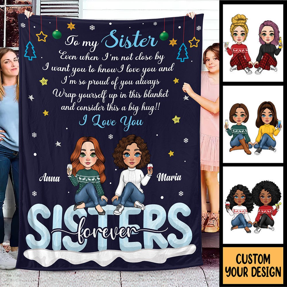 To My Sister - Personalized Blanket - Best Gift For Sister, For Christmas - Giftago
