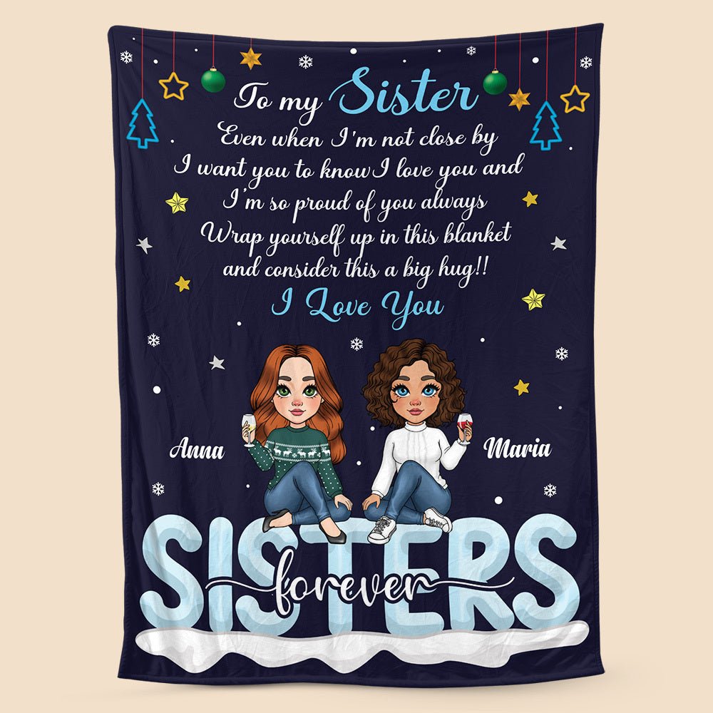 To My Sister - Personalized Blanket - Best Gift For Sister, For Christmas - Giftago