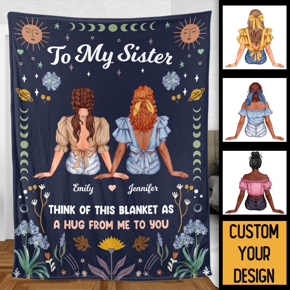 Pers,nalized Sister Blanket, buying Gift to Sister, Blanket for Sister, To My Sister Gift, Custom Quote Blanket, Best Friend Gift, To My Bestie