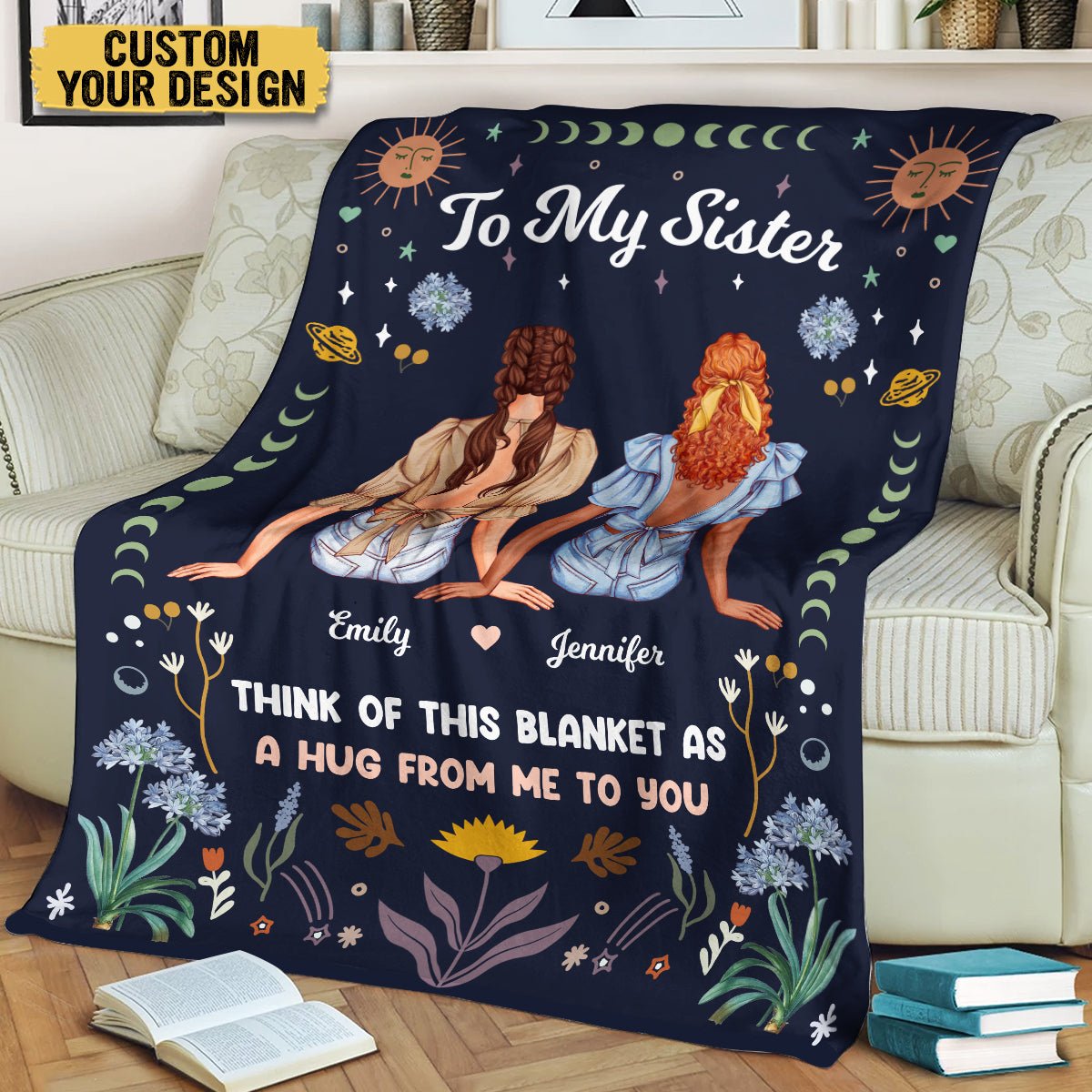 To My Sister/Bestie - Personalized Blanket - Best Gift For Sister, For Friend - Giftago