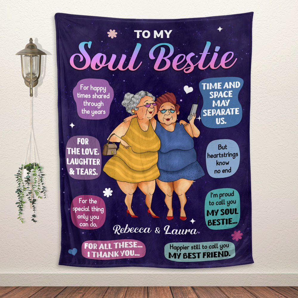 To My Soul Bestie Blanket - Personalized Blanket - Giftago