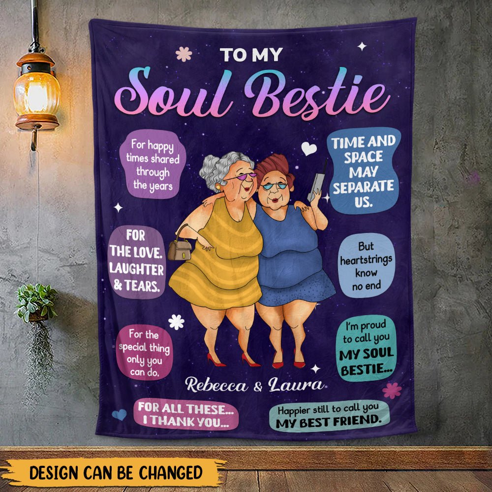 To My Soul Bestie Blanket - Personalized Blanket - Giftago