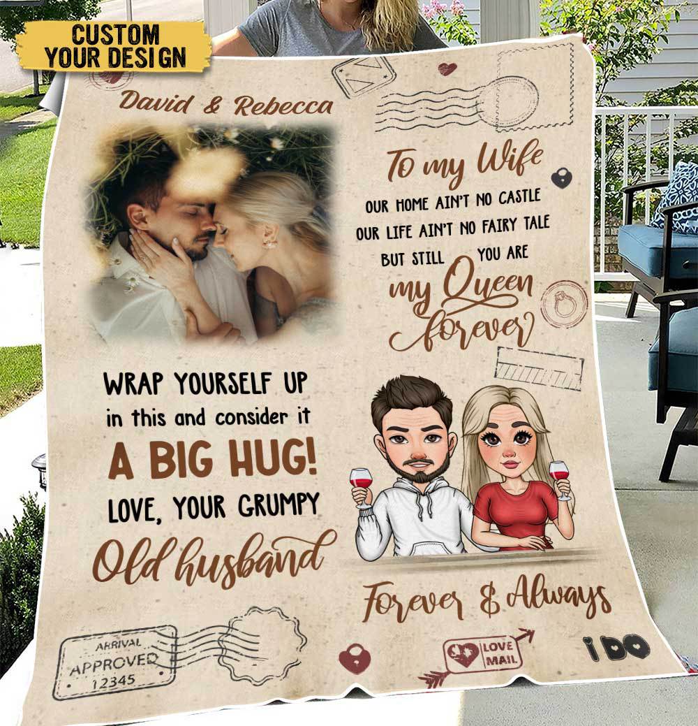 To My Wife Forever & Always - Personalized Blanket - Meaningful Gift For Valentine, For Couple - Giftago