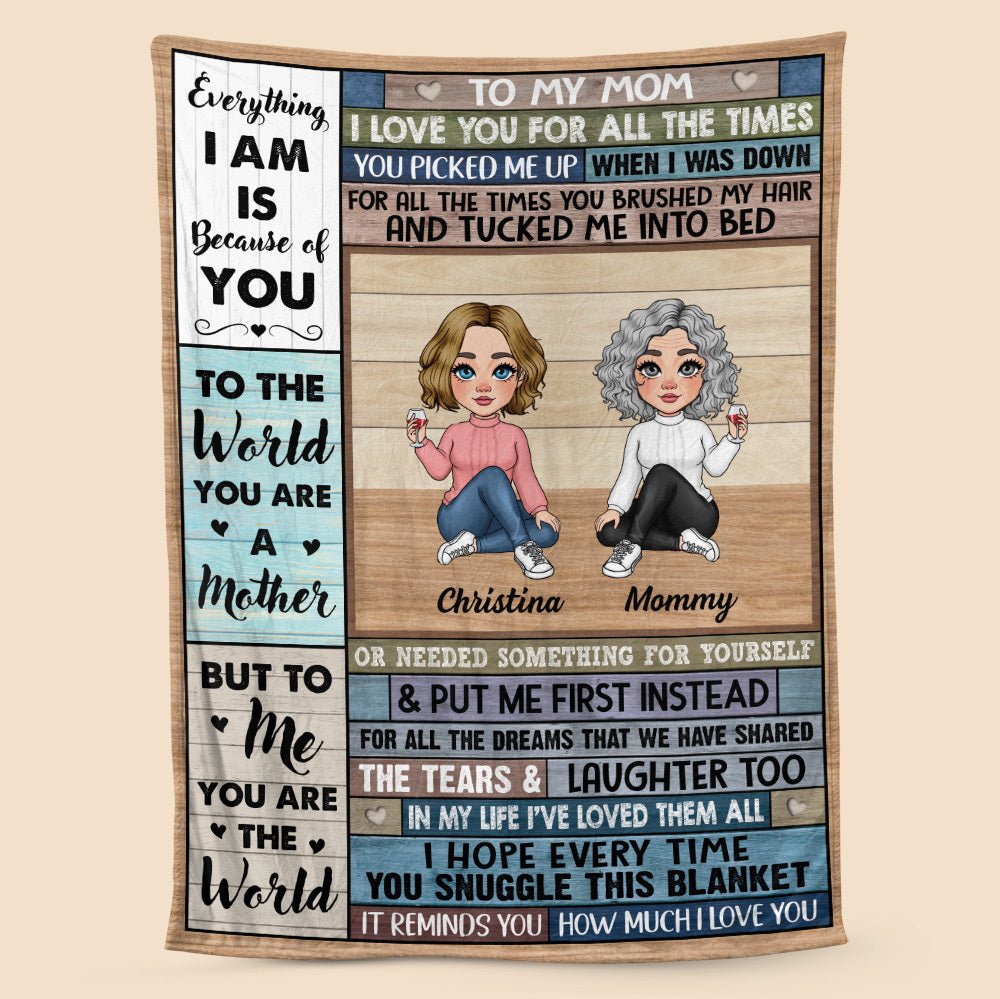 To My/Our Mom - Personalized Blanket - Best Gift For Mother, For Grandma - Giftago