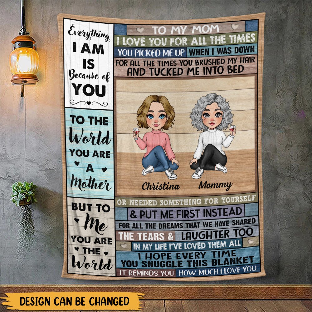 To My/Our Mom - Personalized Blanket - Best Gift For Mother, For Grandma - Giftago