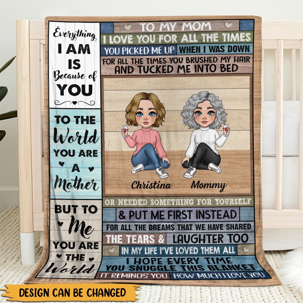 To My/Our Mom - Personalized Blanket - Best Gift For Mother, For Grandma - Giftago
