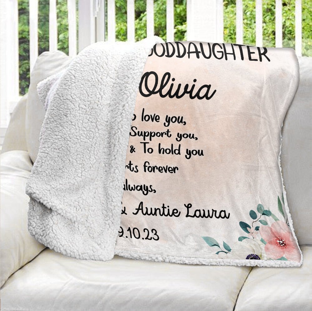 To Our Special Goddaughter - Personalized Blanket - Giftago
