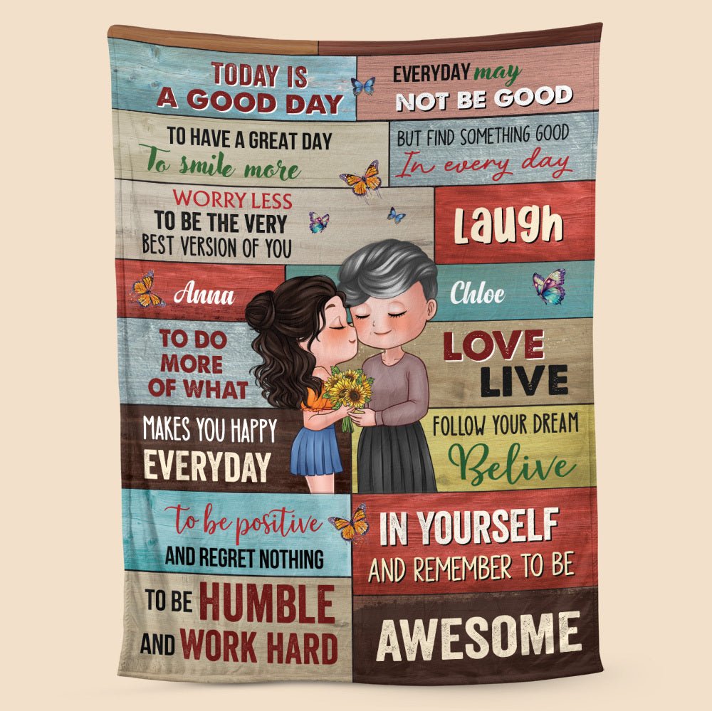 Today Is Good Day - Personalized Blanket - Best Gift For Mother - Giftago