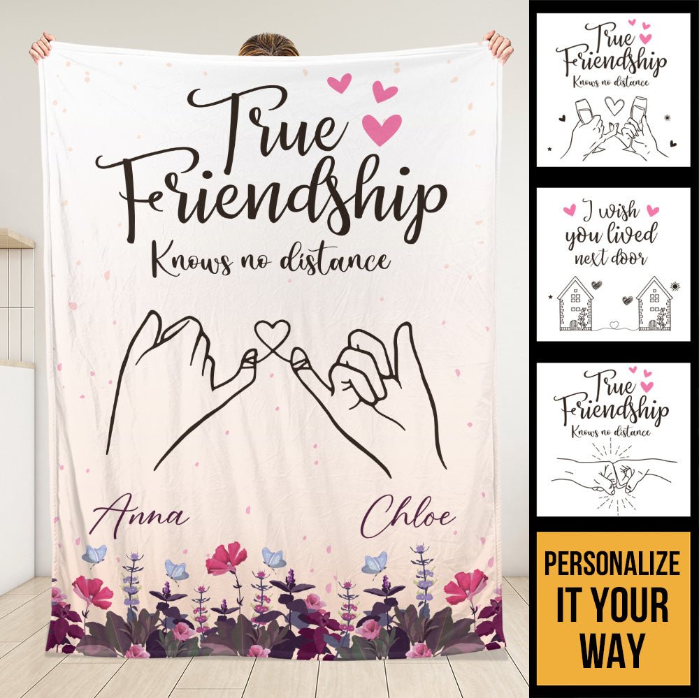 True Friendship Forever - Personalized Blanket - Giftago