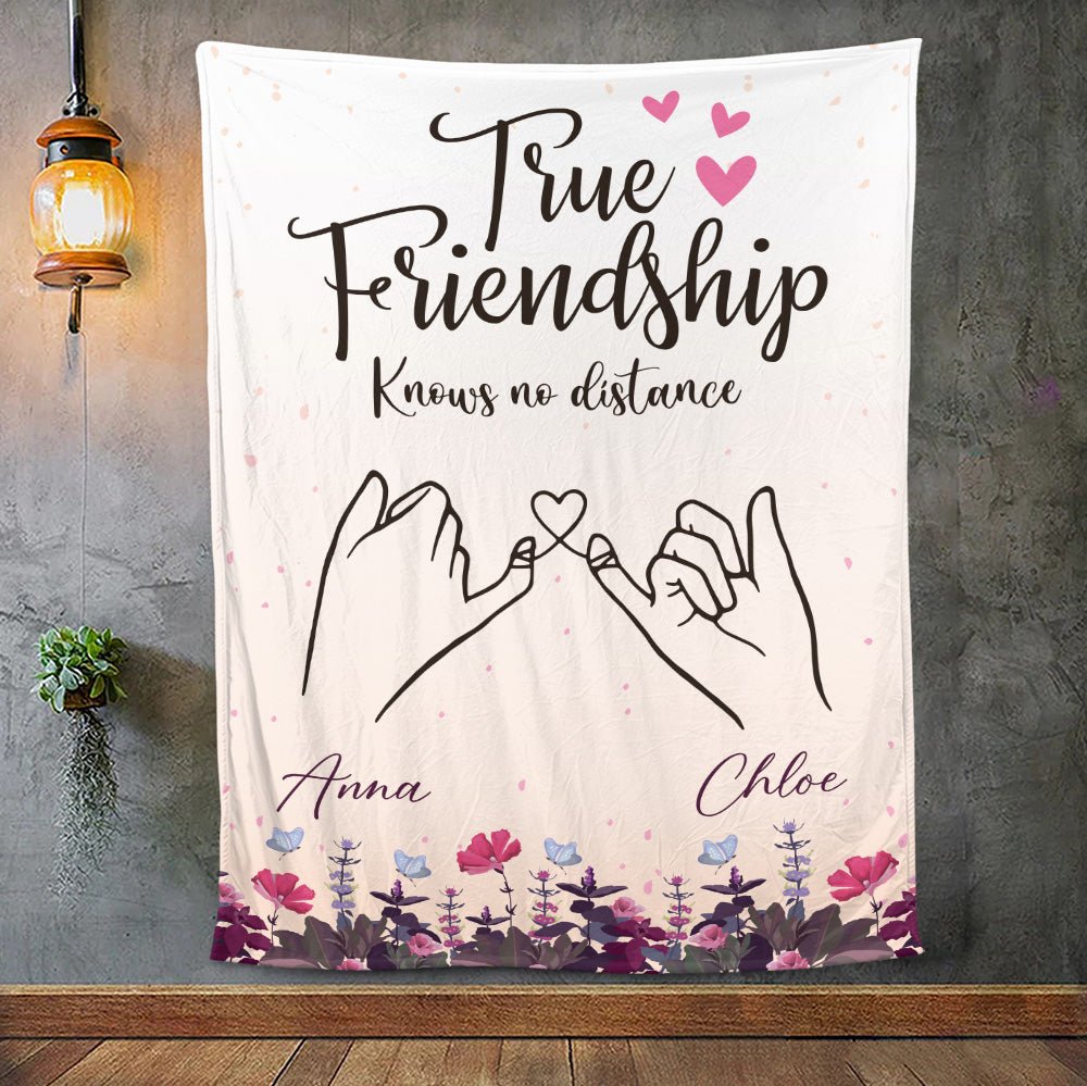True Friendship Forever - Personalized Blanket - Giftago
