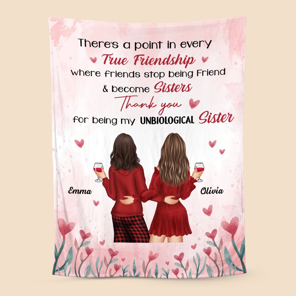 True Friendship - Personalized Blanket - Meaningful Gift For Birthday - Giftago