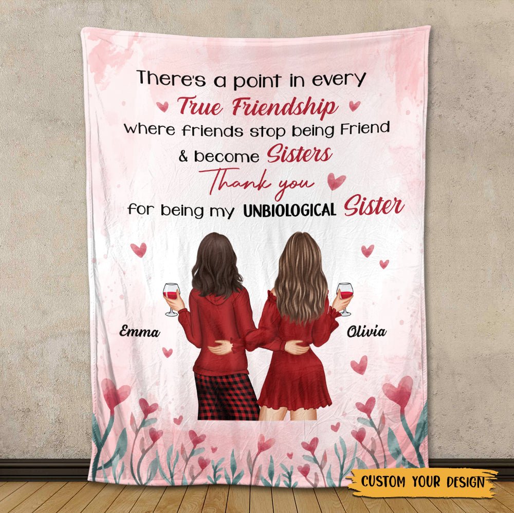 True Friendship - Personalized Blanket - Meaningful Gift For Birthday - Giftago
