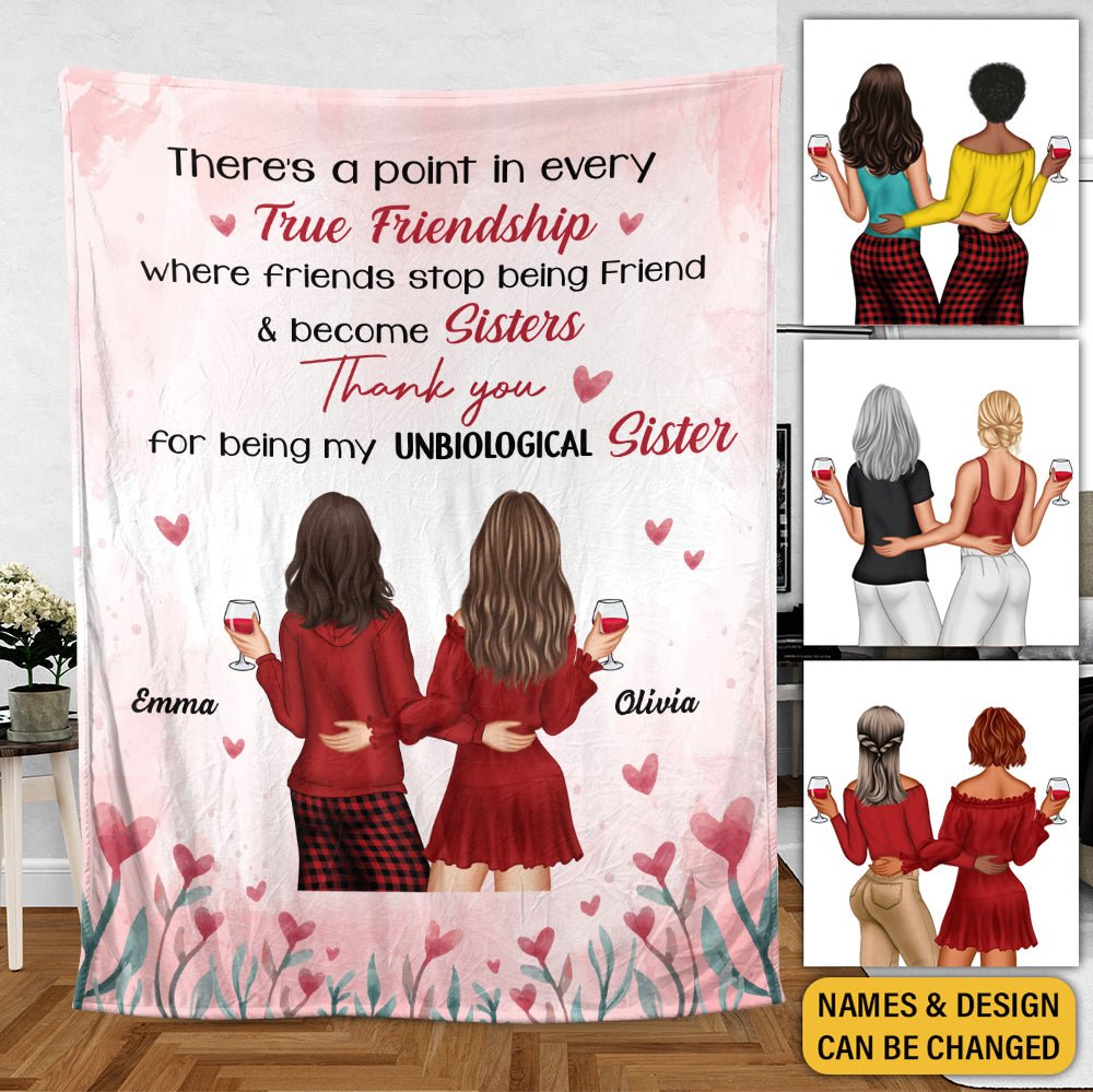 True Friendship - Personalized Blanket - Meaningful Gift For Birthday - Giftago