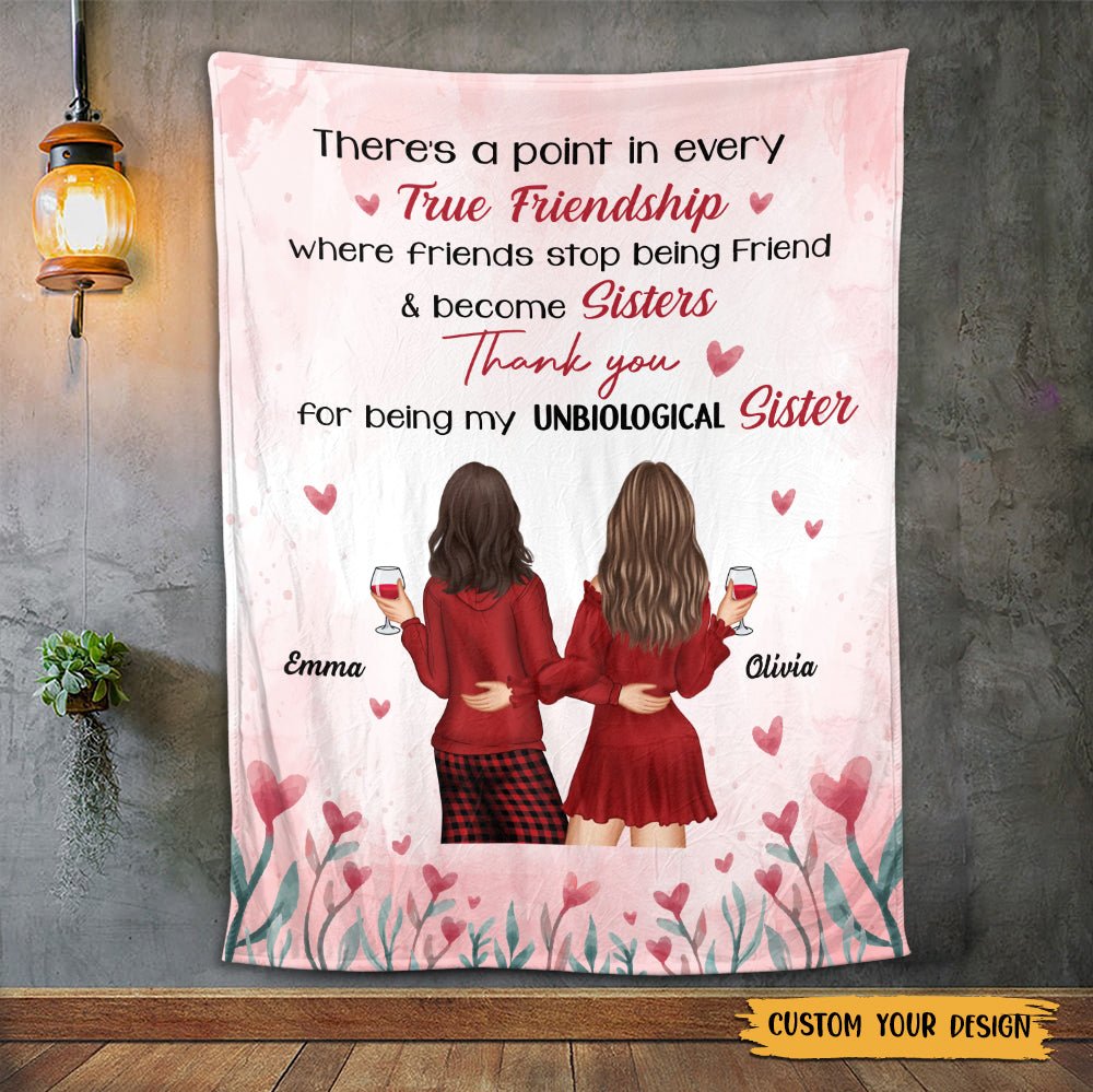 True Friendship - Personalized Blanket - Meaningful Gift For Birthday - Giftago