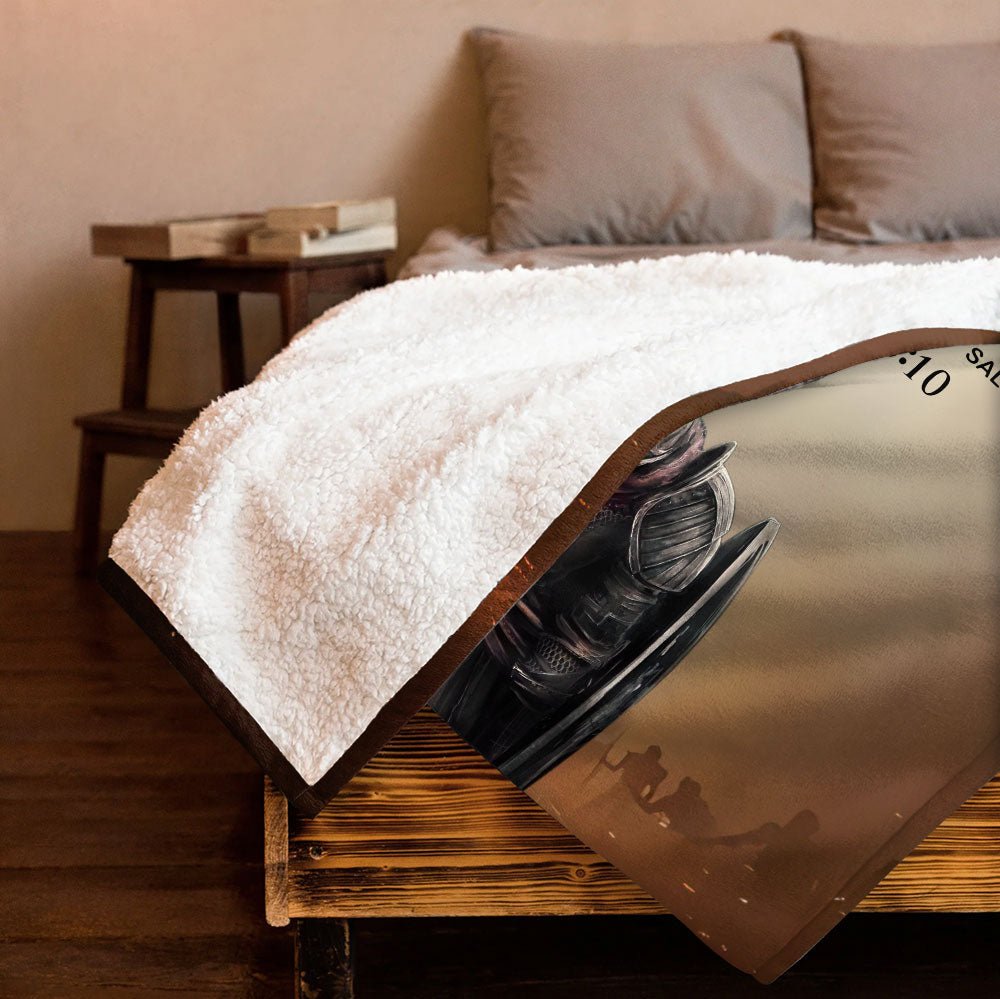 Warrior Put On The Full Armor Of God Blanket - Personalized Blanket