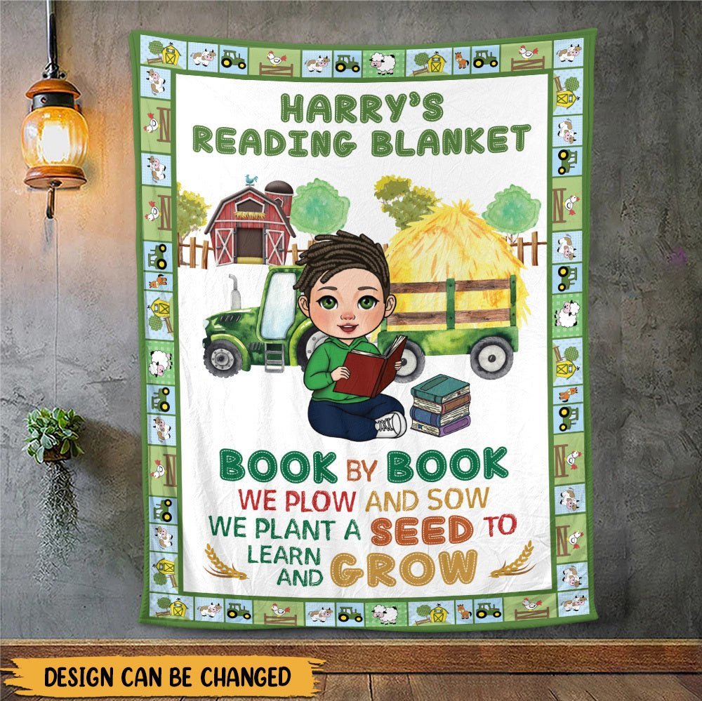 We Plant A Seed To Learn And Grow - Personalized Blanket - Thoughtful Gift For Birthday, Christmas - Giftago