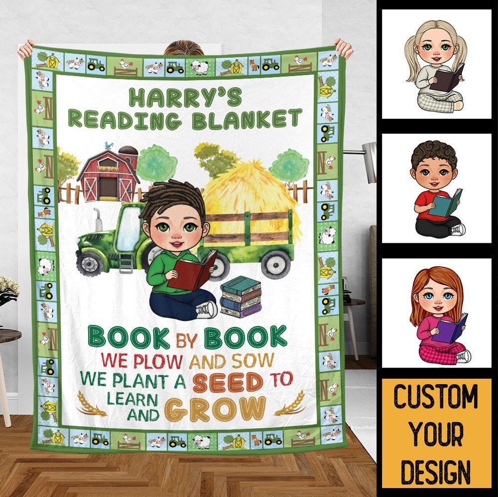 We Plant A Seed To Learn And Grow - Personalized Blanket - Thoughtful Gift For Birthday, Christmas - Giftago