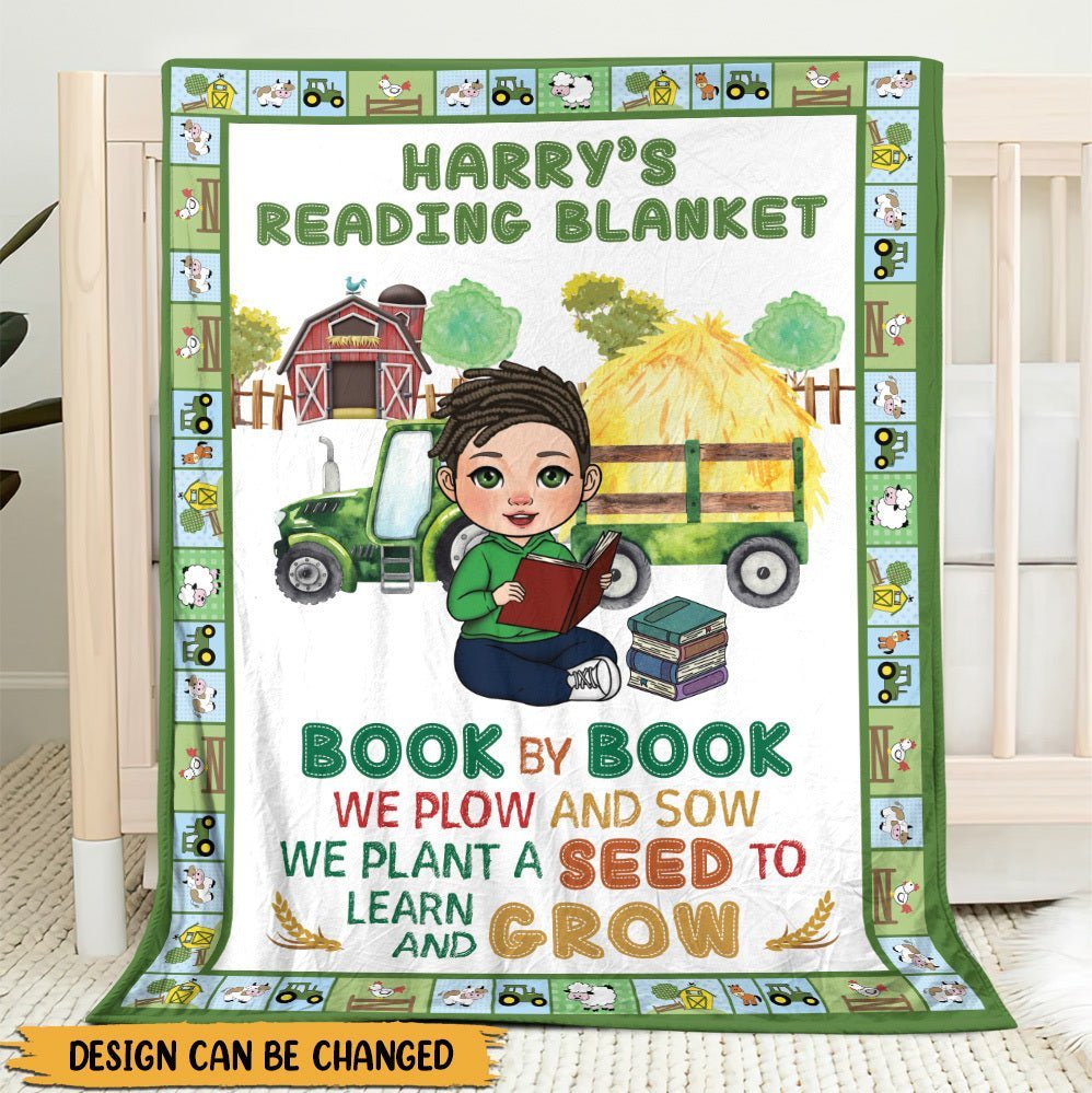 We Plant A Seed To Learn And Grow - Personalized Blanket - Thoughtful Gift For Birthday, Christmas - Giftago