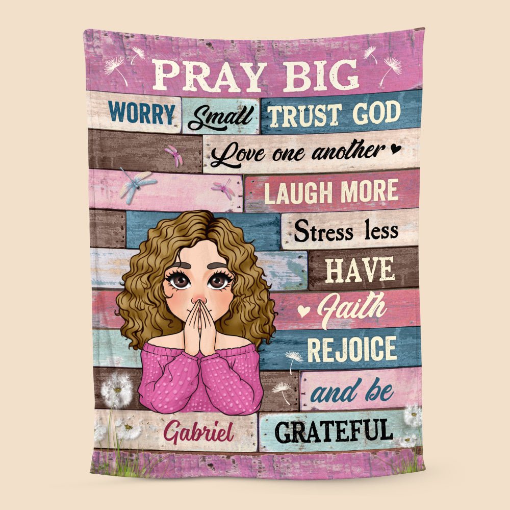 We Trust God - Personalized Blanket - Meaningful Gift For Christmas, For Birthday - Giftago