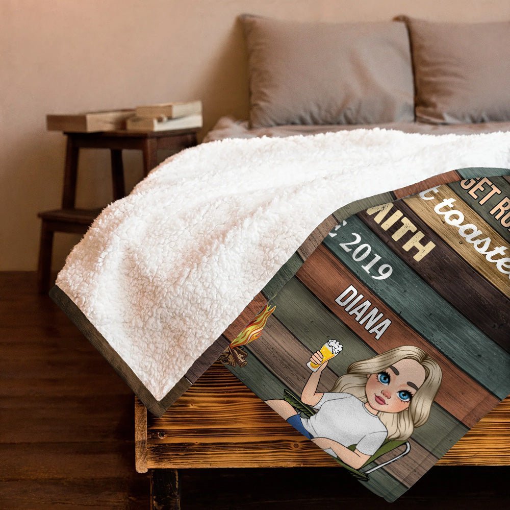 Where Marshmallows Get Roasted - Personalized Blanket