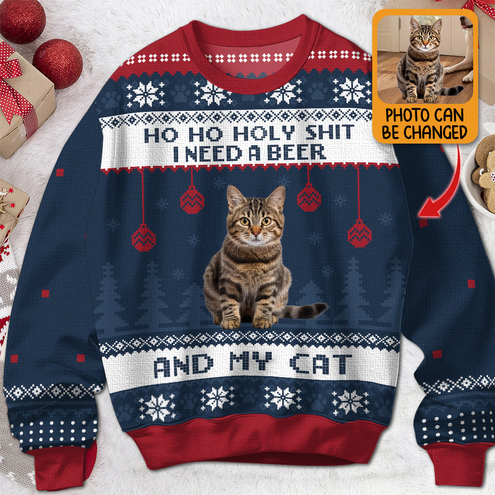 I Need A Beer - Personalized Ugly Sweater
