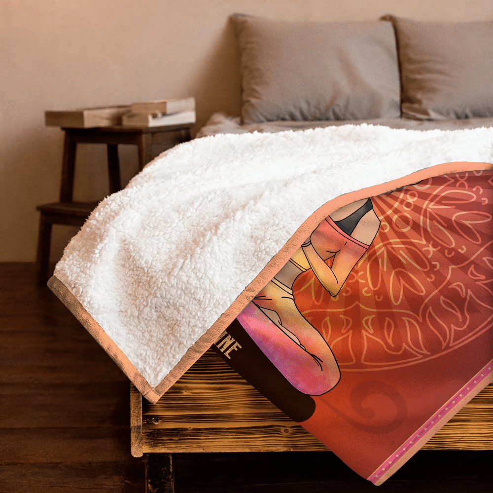 Yoga Meditation Because Murder Is Illegal - Personalized Blanket - Giftago