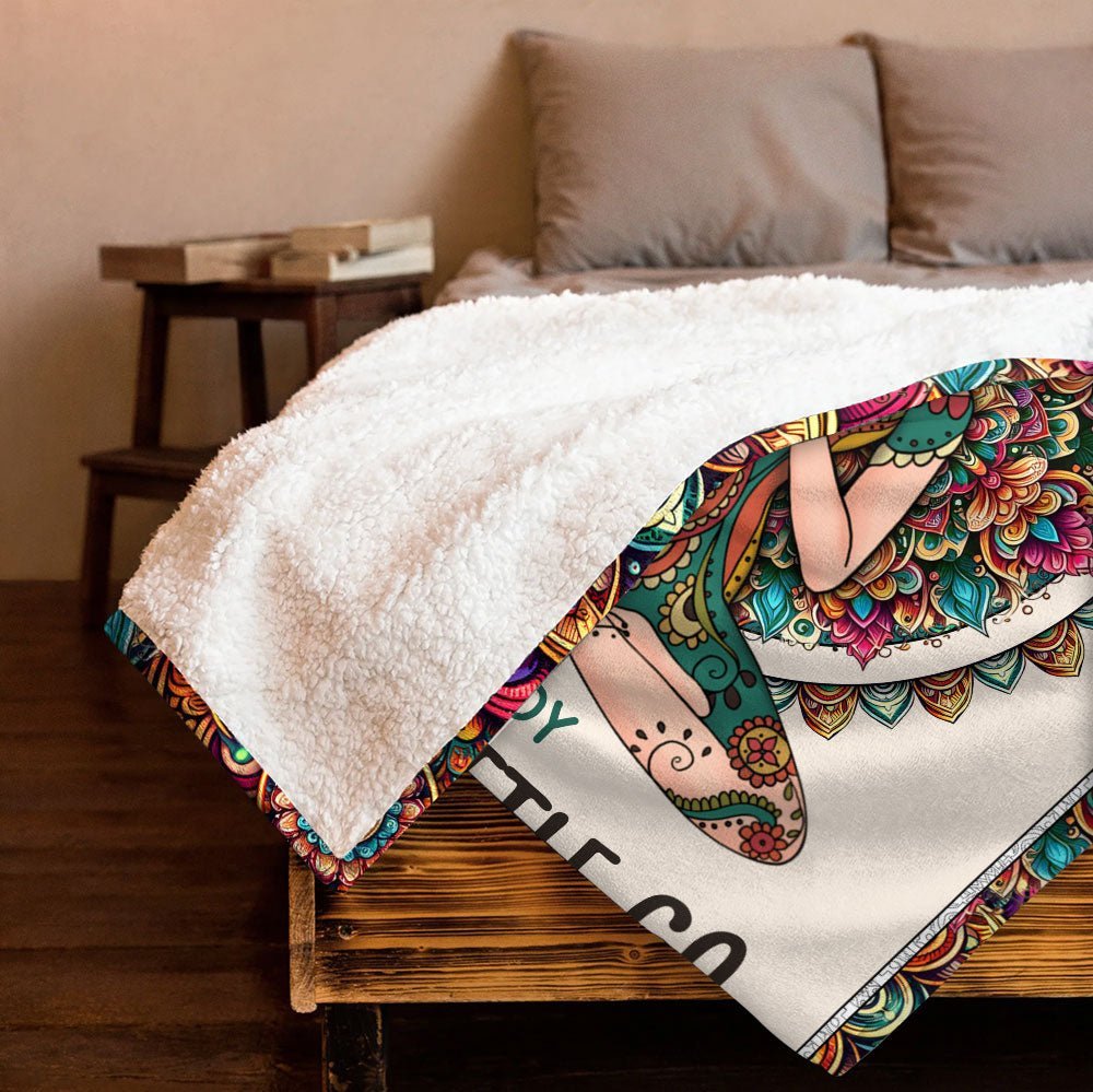 Yoga Meditation Love And Light Blanket - Personalized Blanket