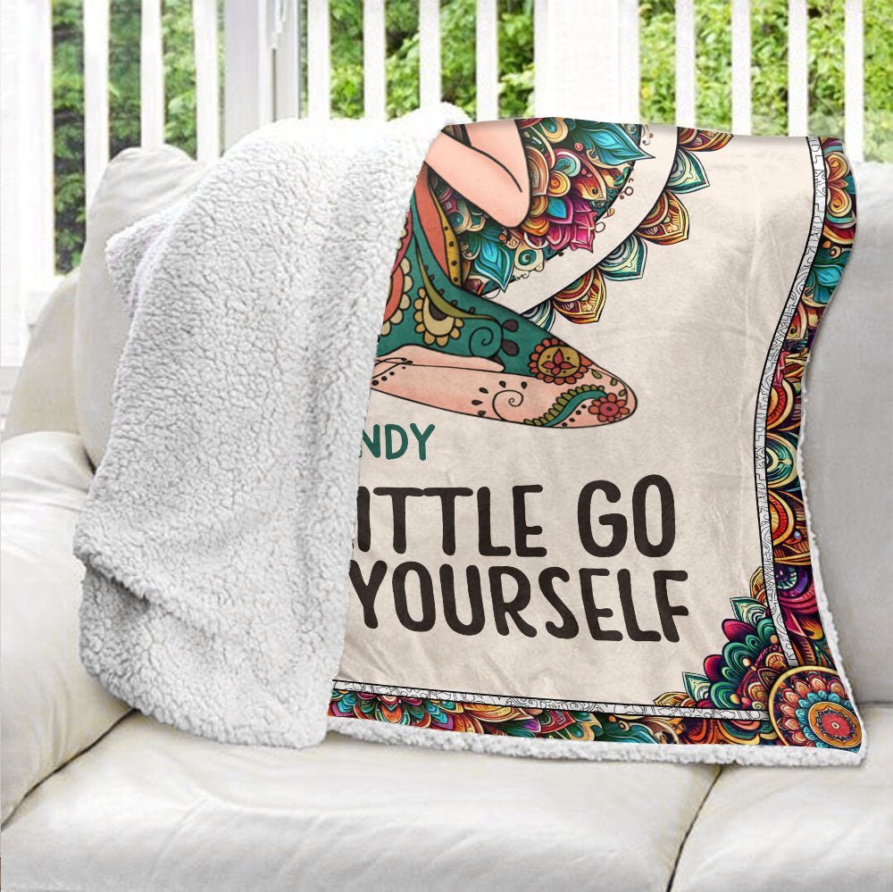 Yoga Meditation Love And Light Blanket - Personalized Blanket