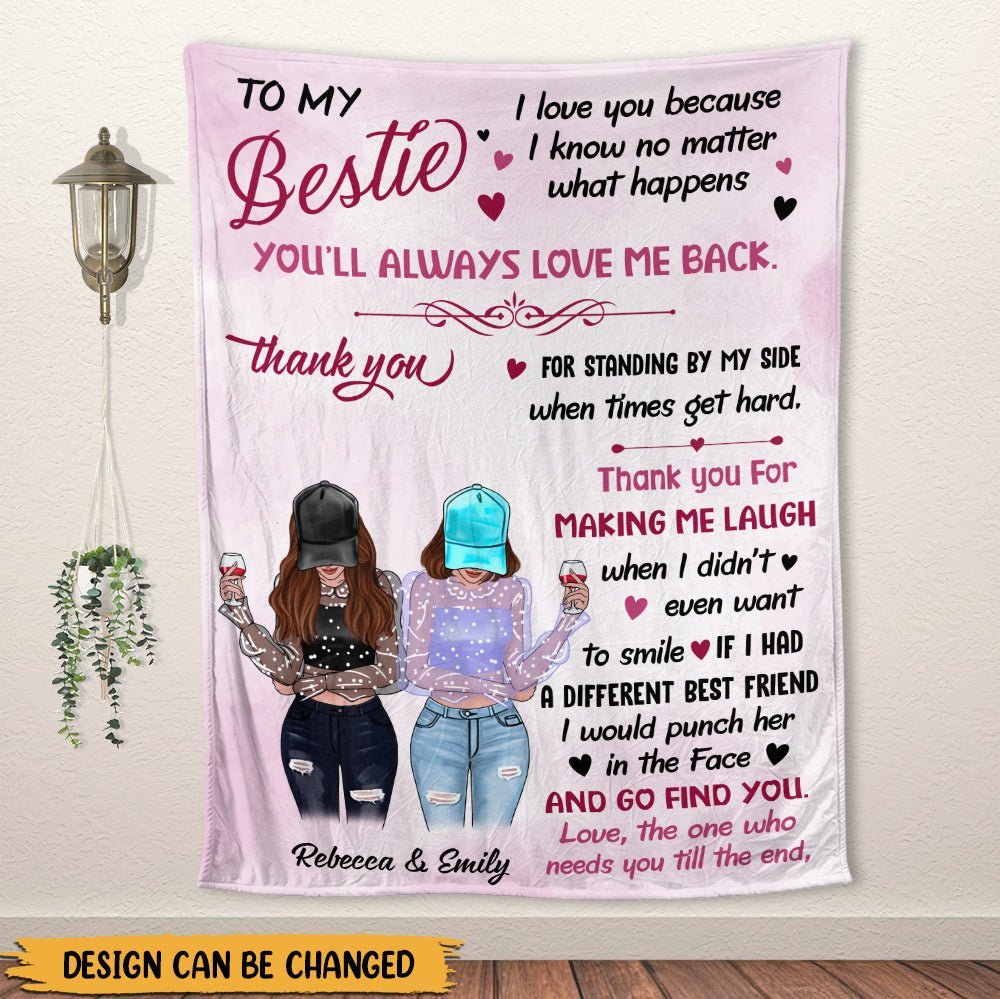 You Always Love Me Back Blanket -  Personalized Blanket - Giftago