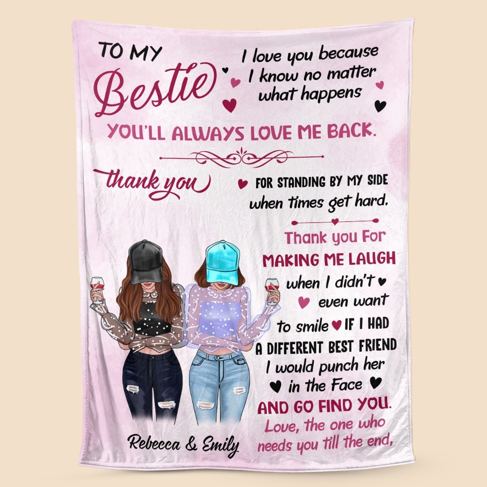 You Always Love Me Back Blanket -  Personalized Blanket - Giftago
