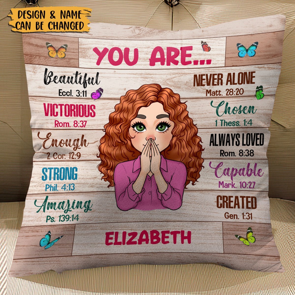 You Are Beautiful - Personalized Pillow - Best Gift For Mother, Daughter, Sister, Friend, Wife - Giftago