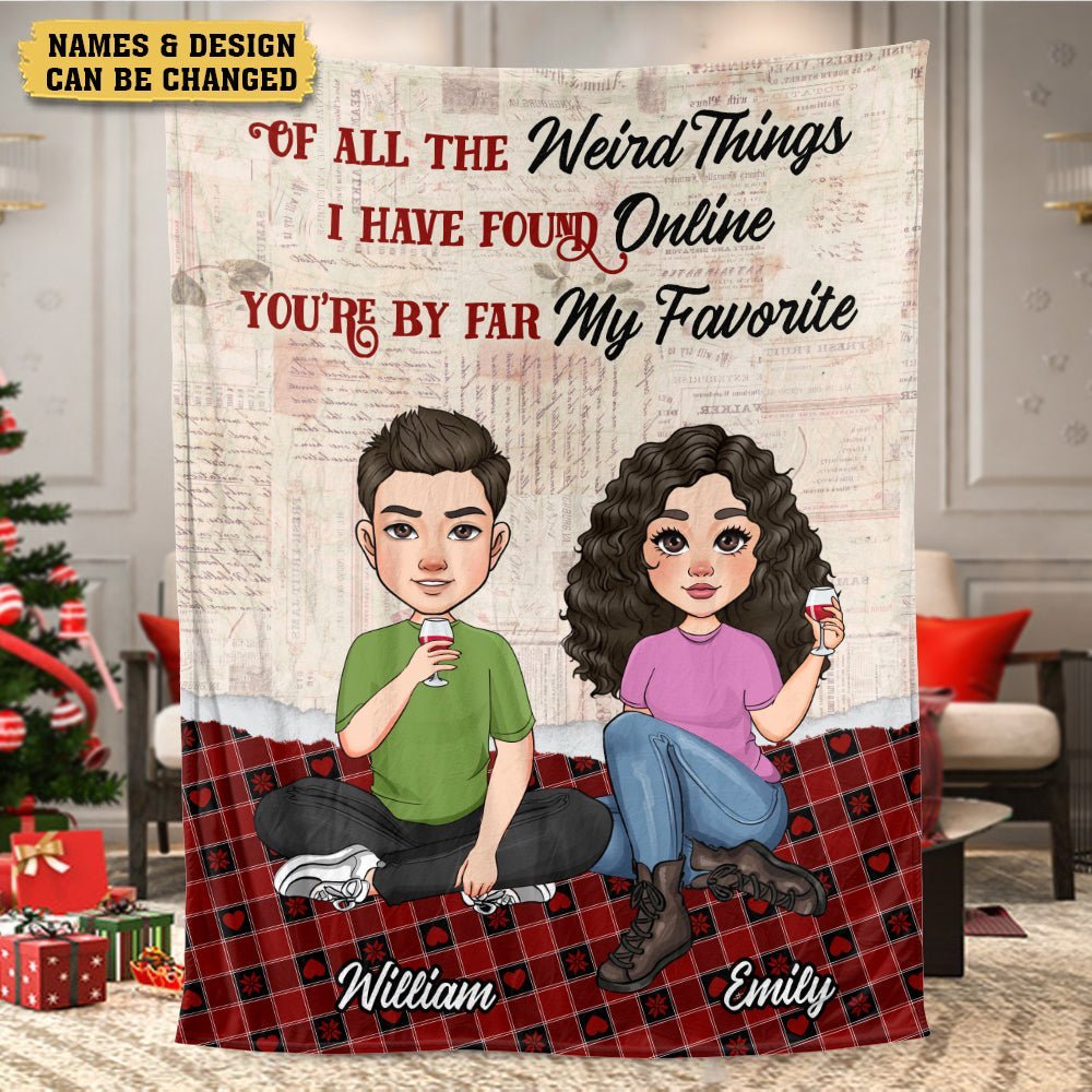 You Are My Favorite - Personalized Blanket - Meaningful Gift For Valentine, For Couple - Giftago