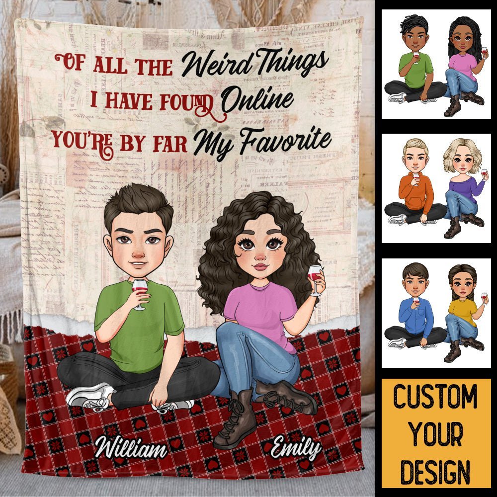 You Are My Favorite - Personalized Blanket - Meaningful Gift For Valentine, For Couple - Giftago